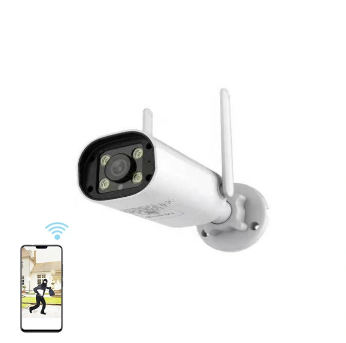 Fsan Smart IR Night Vision Two Way Audio Wireless WiFi Fixed Bullet IP CCTV Camera
