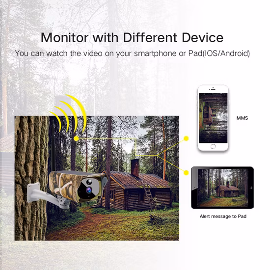 2MP IP67 Waterproof Street Outdoor Solar Panel WiFi Mini Hunting Video Surveillance Wireless IP Camera